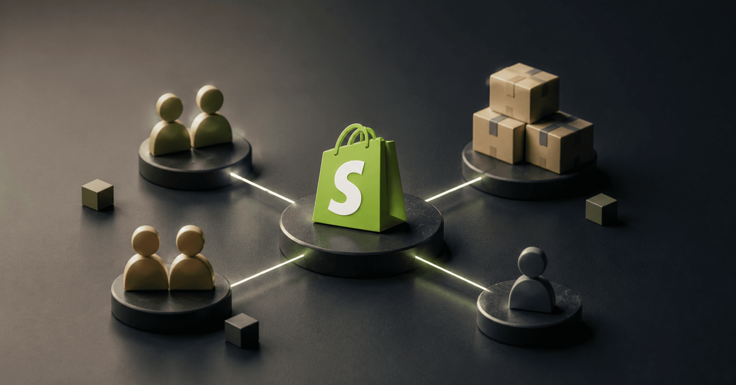 Connected commerce network with Shopify