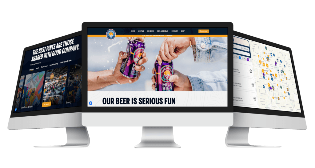 Denver Beer Co Website Mockup