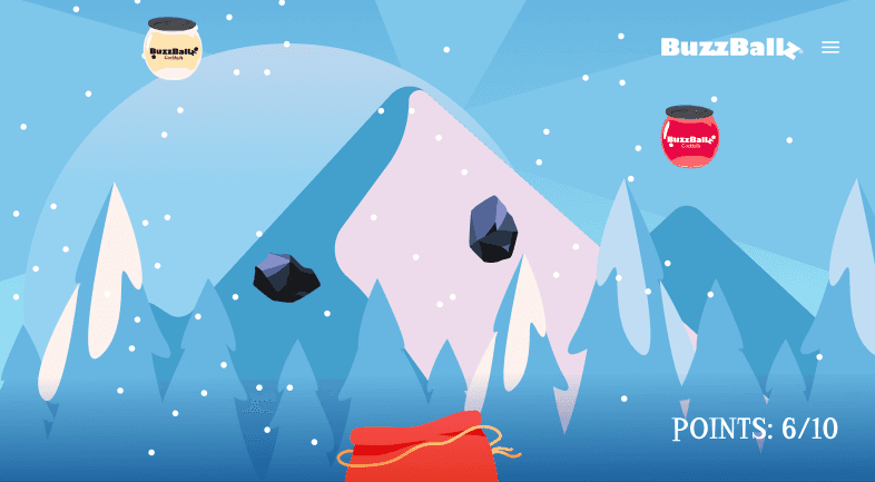 buzzballz holiday game screenshot